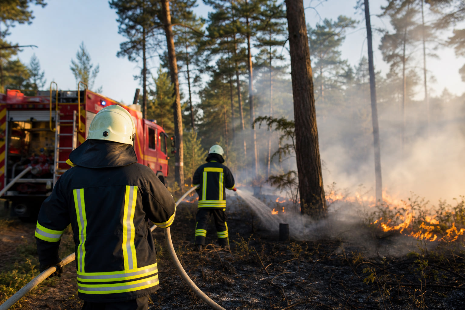 Flächenbrand im Waldgebiet bei Hatzenbühl: Feuerwehr löscht rund 600 m²